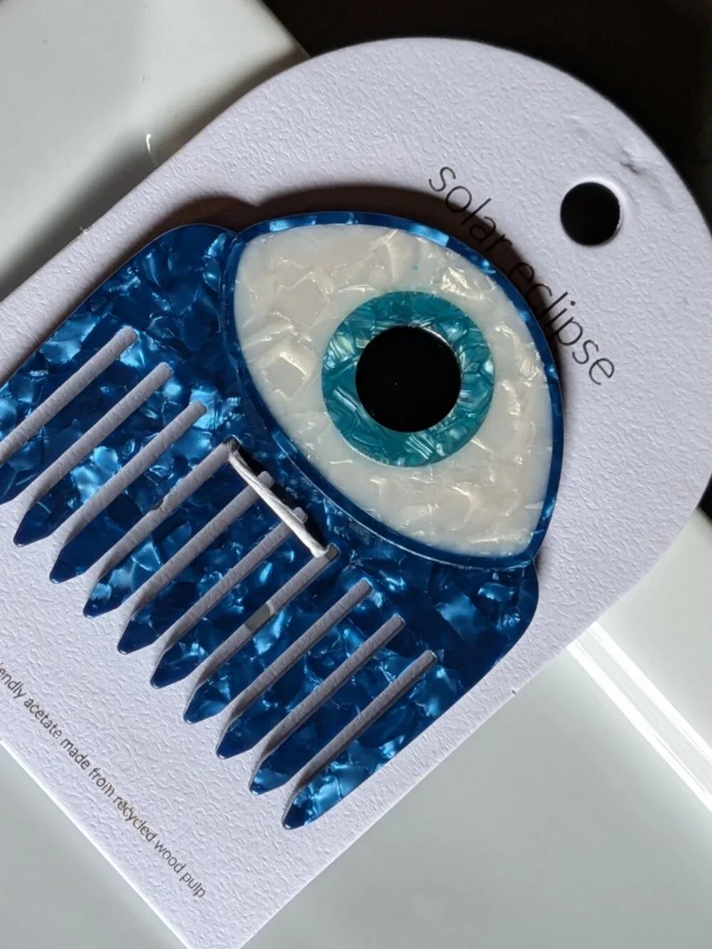 Solar Eclipse Hand-Painted Pocket Comb